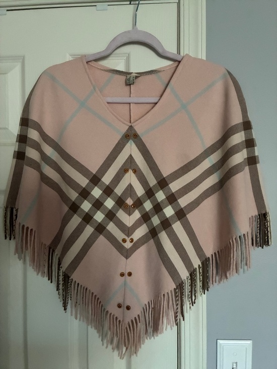 Burberry Jackets & Blazers - Burberry Pink Poncho